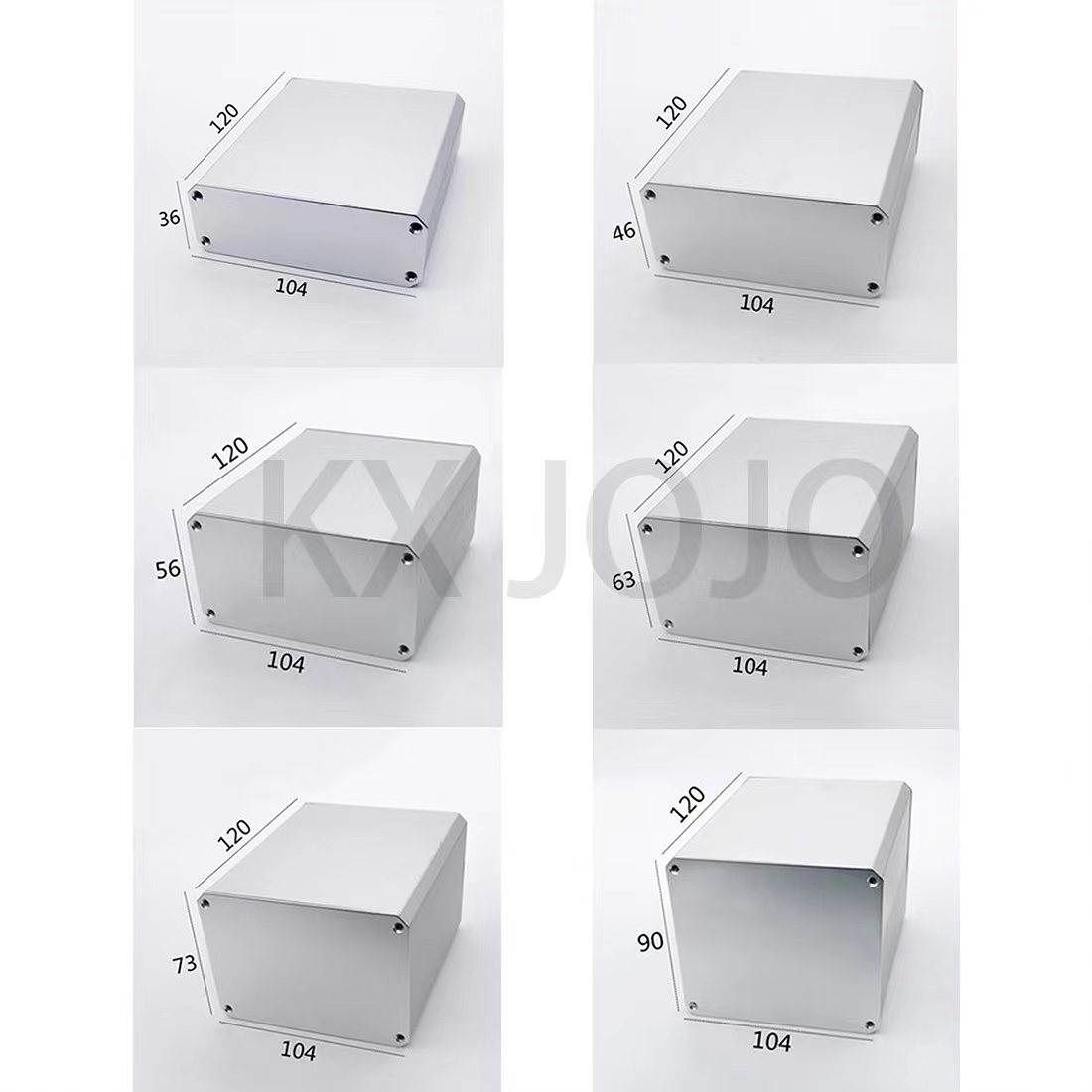 Diy Electronics Box - Aluminum Enclosure 104*36/46/56/63/73/90*120mm Box PCB Instrument