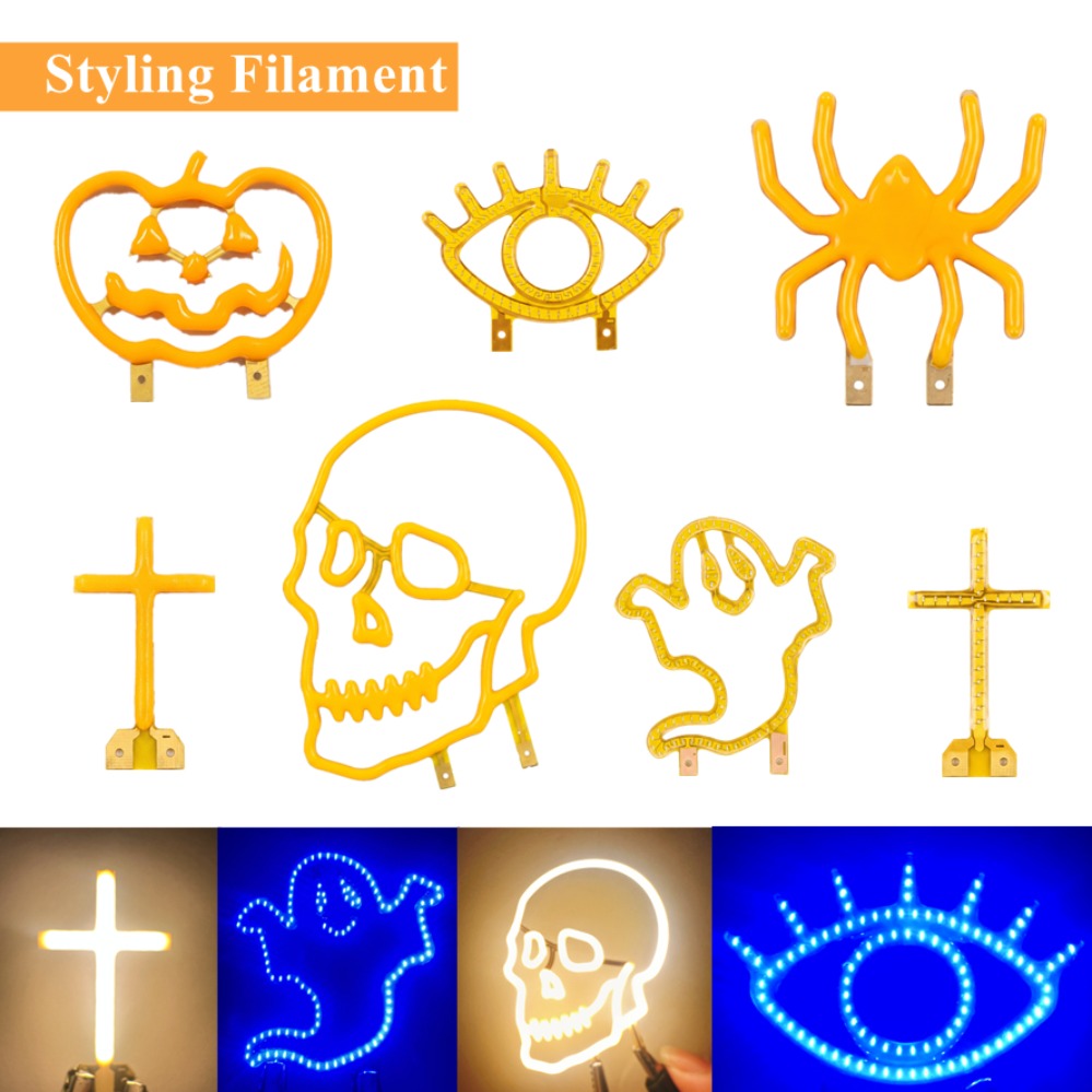 Diy Halloween Electronics - 1/2pcs 3V LED Filament Emitting DIY
