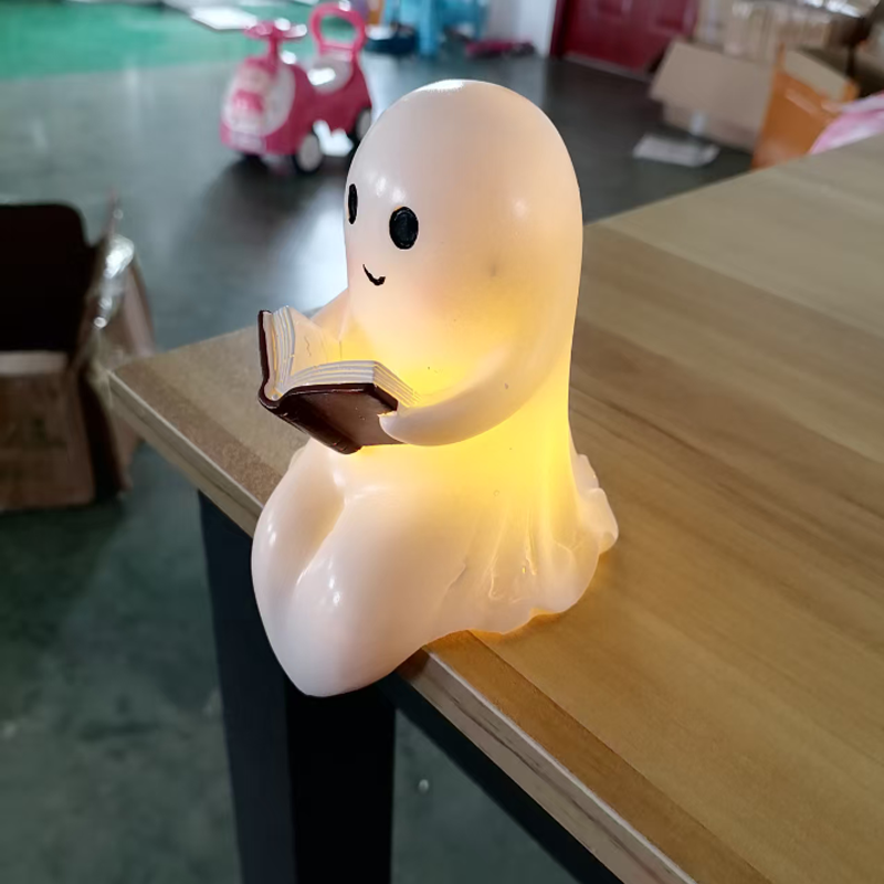 New Cute Ghost Reading Book La - Diy Halloween Electronics review and price