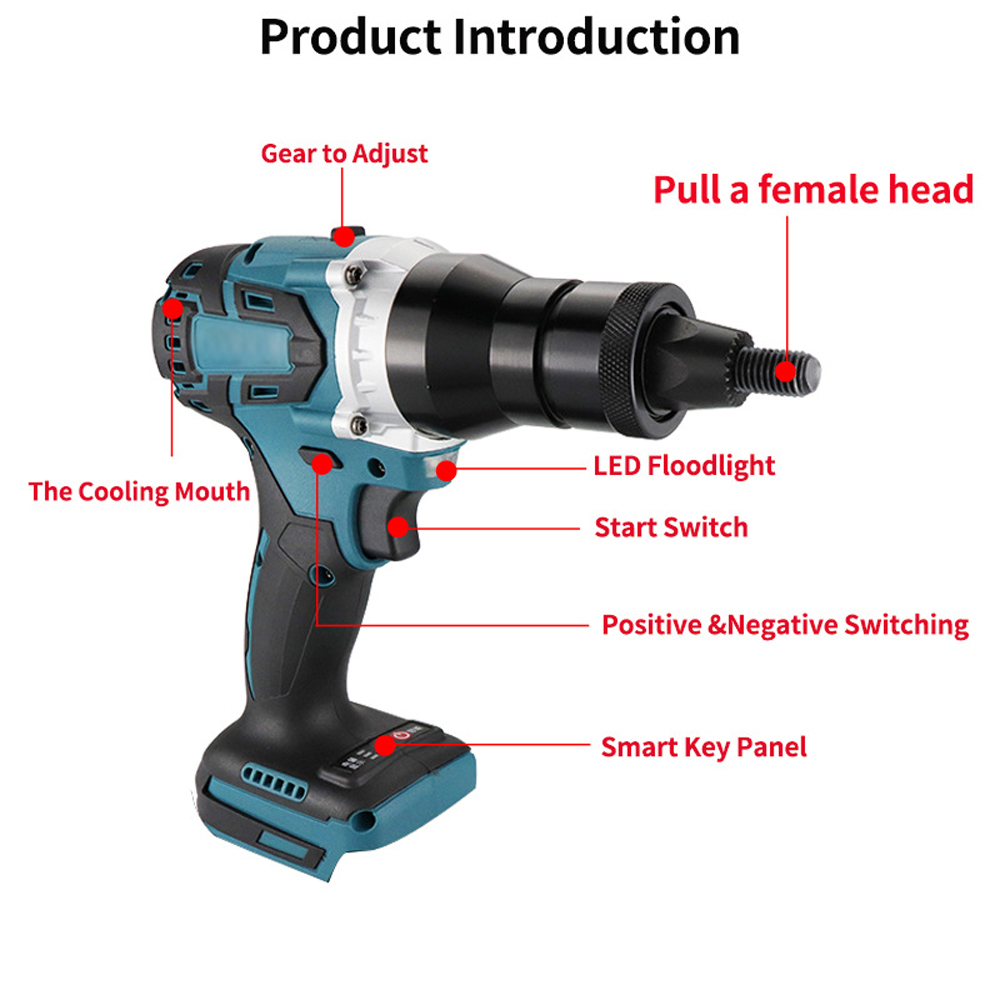 Electric Riveting Gun Brushles - Diy Kit Elektronik review and price