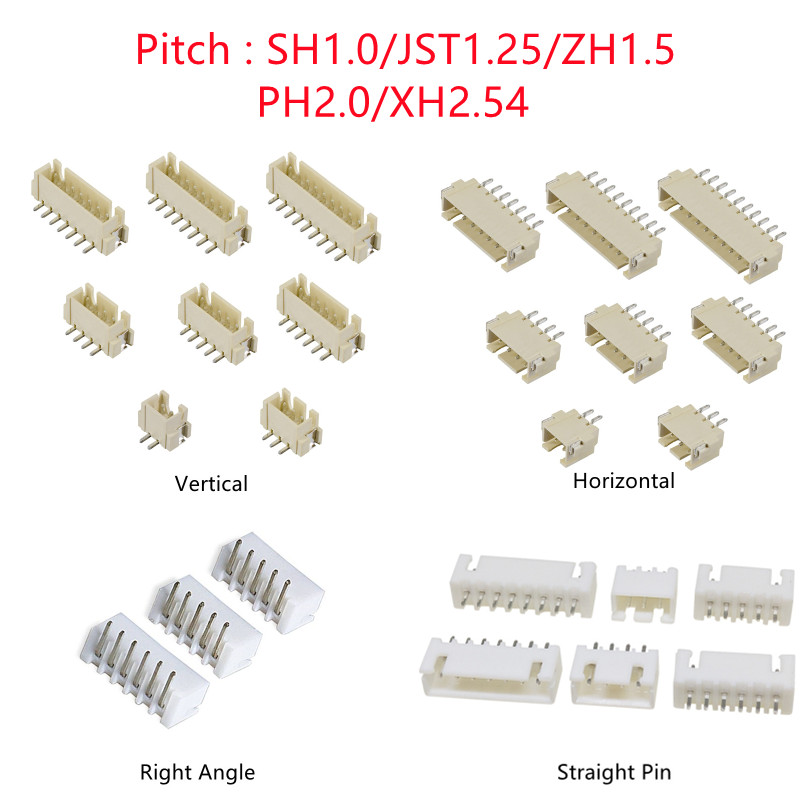 10PCS SH/JST/ZH/PH/XH Pitch 1. - Male Female Header Pin review and price