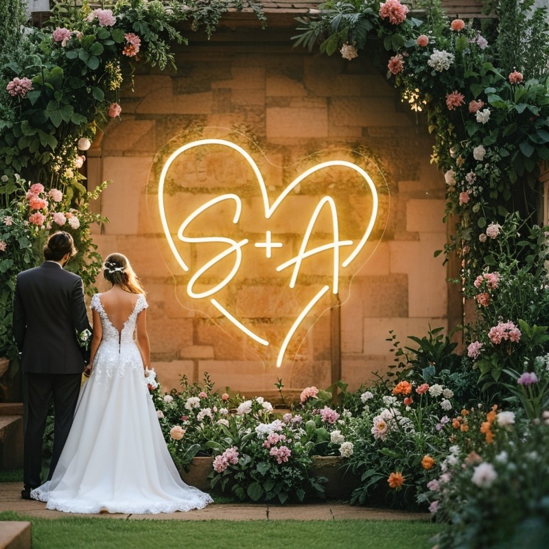 Custom Initials Heart LED Neon - Diy Halloween Electronics review and price