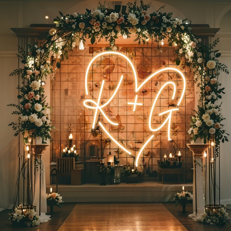 Custom Initials Heart LED Neon - Diy Halloween Electronics review and price