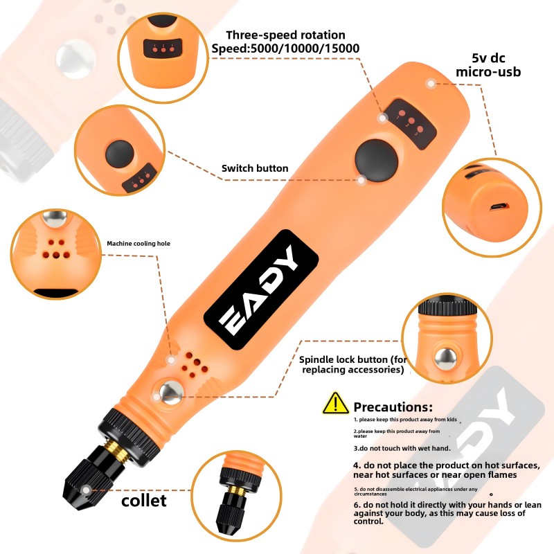 USB Cordless Rotary Tool Kit – - Diy Kit Elektronik review and price