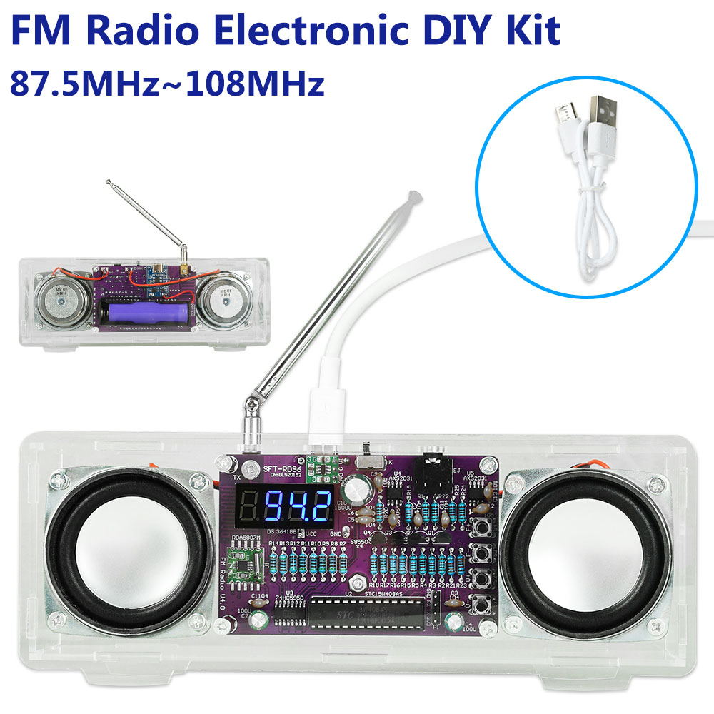 FM Radio Electronic 87.5MHz~10 - Diy Electronics Youtube Channel review and price