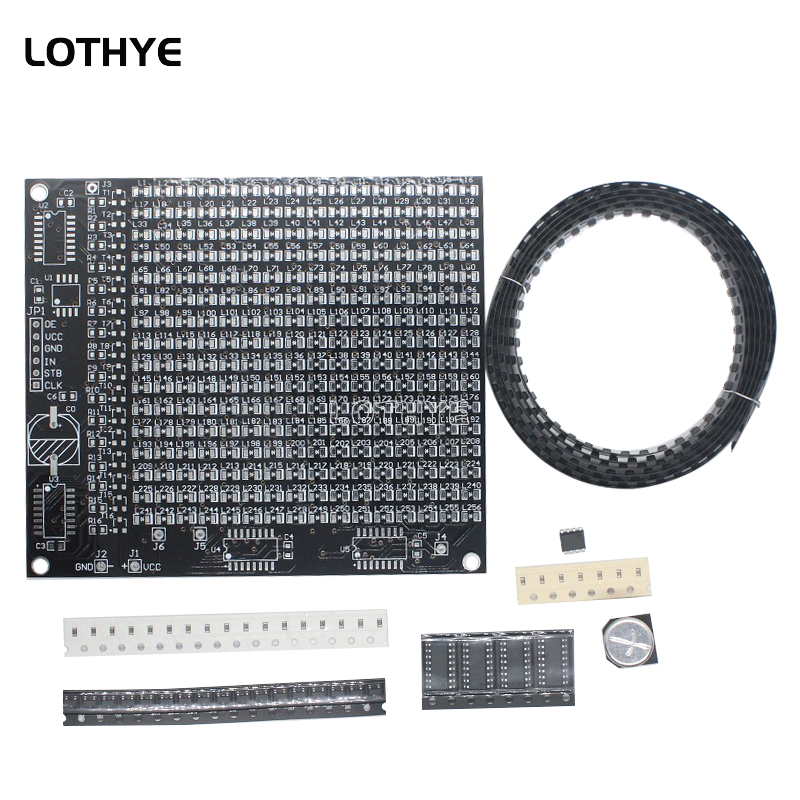 DIY Electronic Kit 256 LED Dot - Diy Electronics Soldering Kit review and price