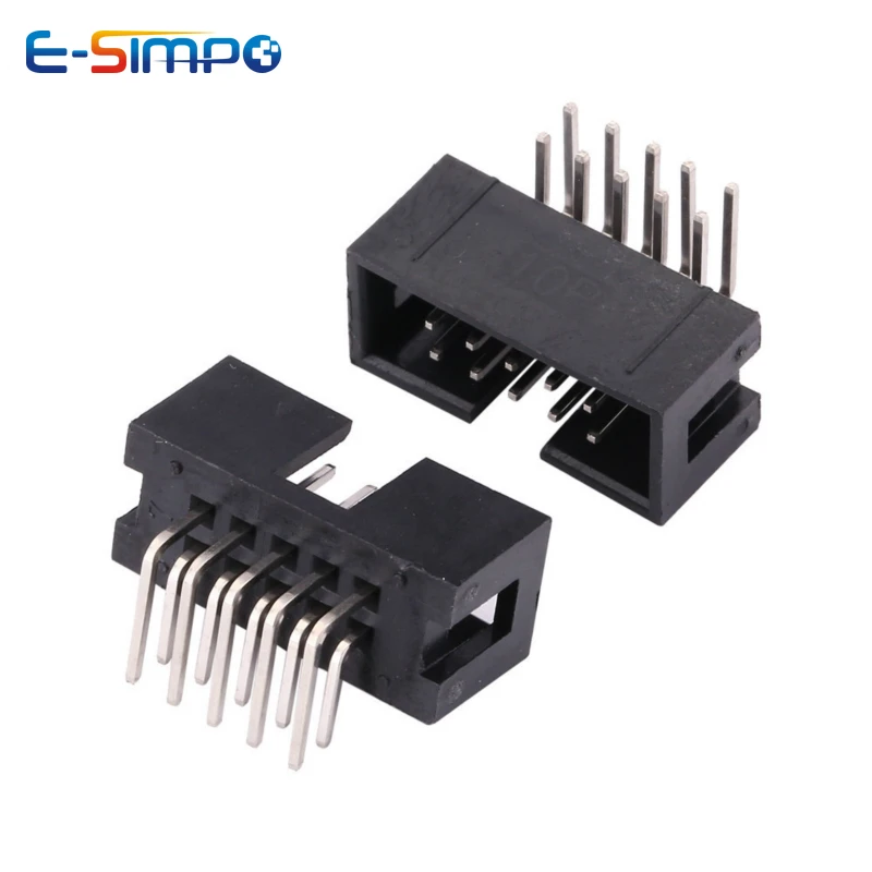 10pcs DC3 2.54mm DIP RA Right  - Male Female Header Pin review and price