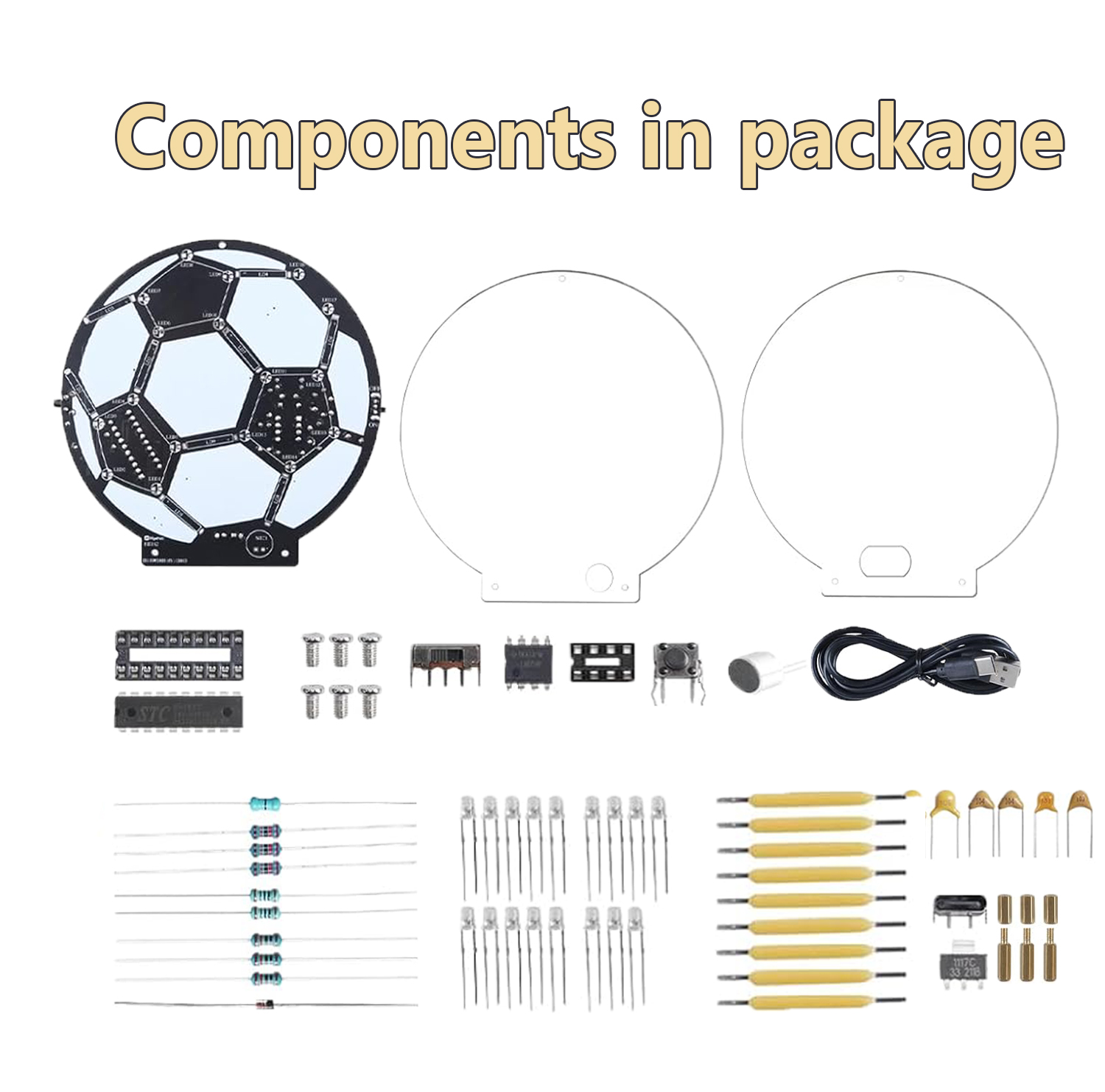 DIY Soccer Ball LED Soldering  - Diy Electronics Filament review and price