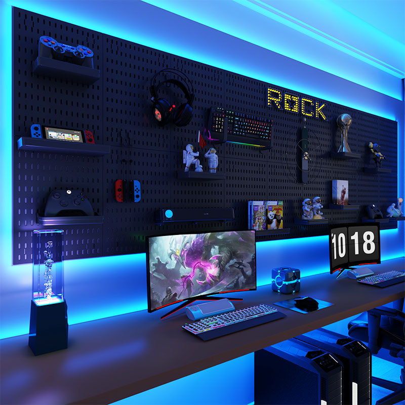 Wall-Mounted No-Punch Hole Boa - Diy Electronics Rack review and price