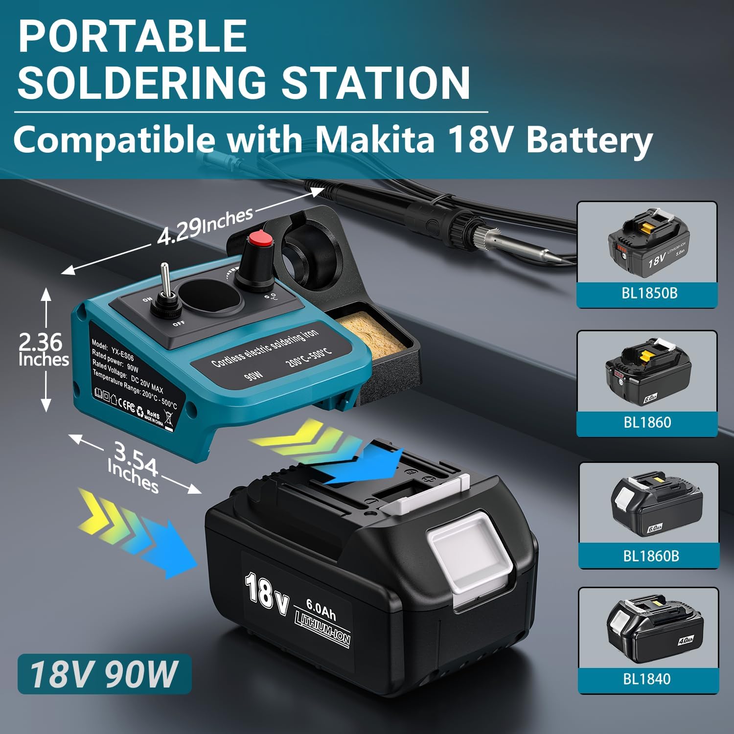 90W LED Digital Cordless Solde - Diy Electronics Soldering Kit review and price