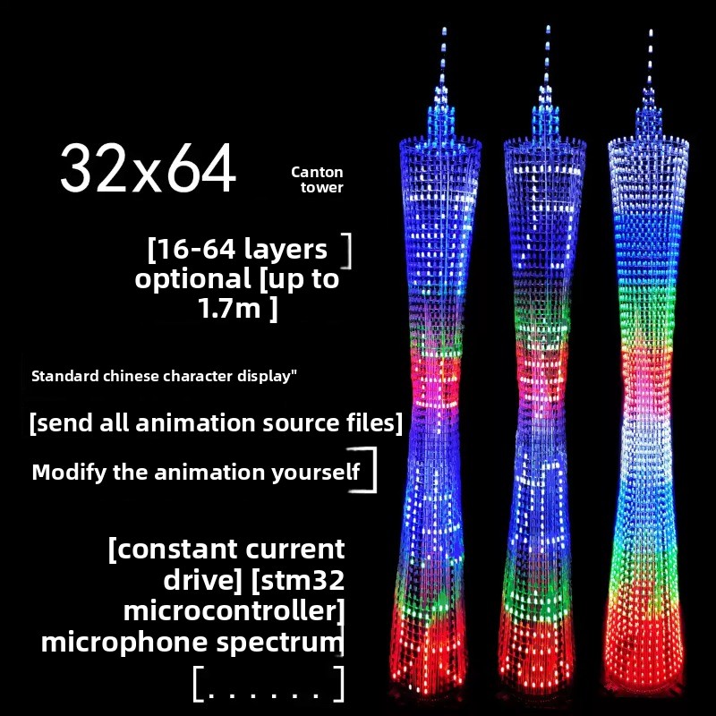 64 Layers Canton Tower DIY Ele - Diy Electronics Soldering Kit review and price