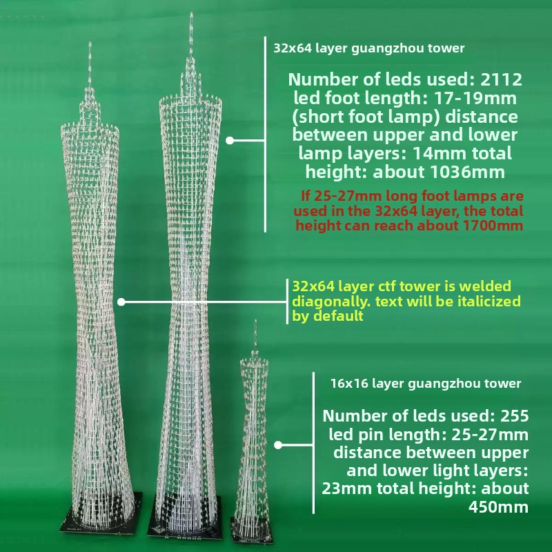 64 Layers Canton Tower DIY Ele - Diy Electronics Soldering Kit review and price