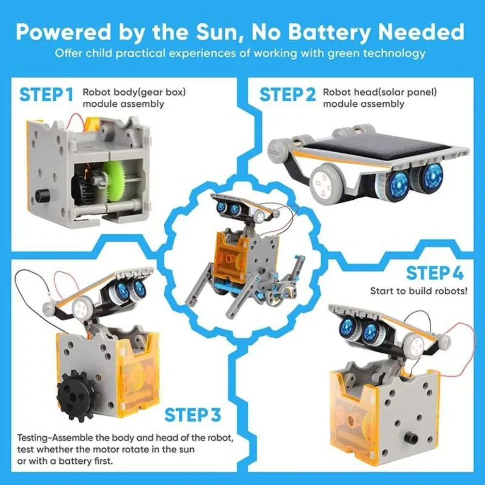 13 in 1 Solar Powered Robot Sc - Diy Electronics Set review and price