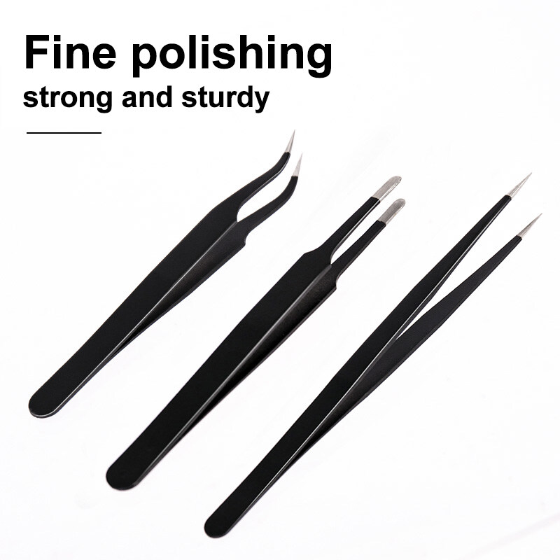 Deli 3PCS Tweezers Set Upgrade - Diy Electronics Soldering Kit review and price