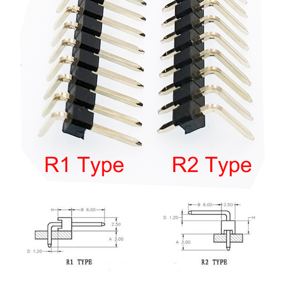100pcs 2.54mm Single Row Break - Male Female Header Pin review and price