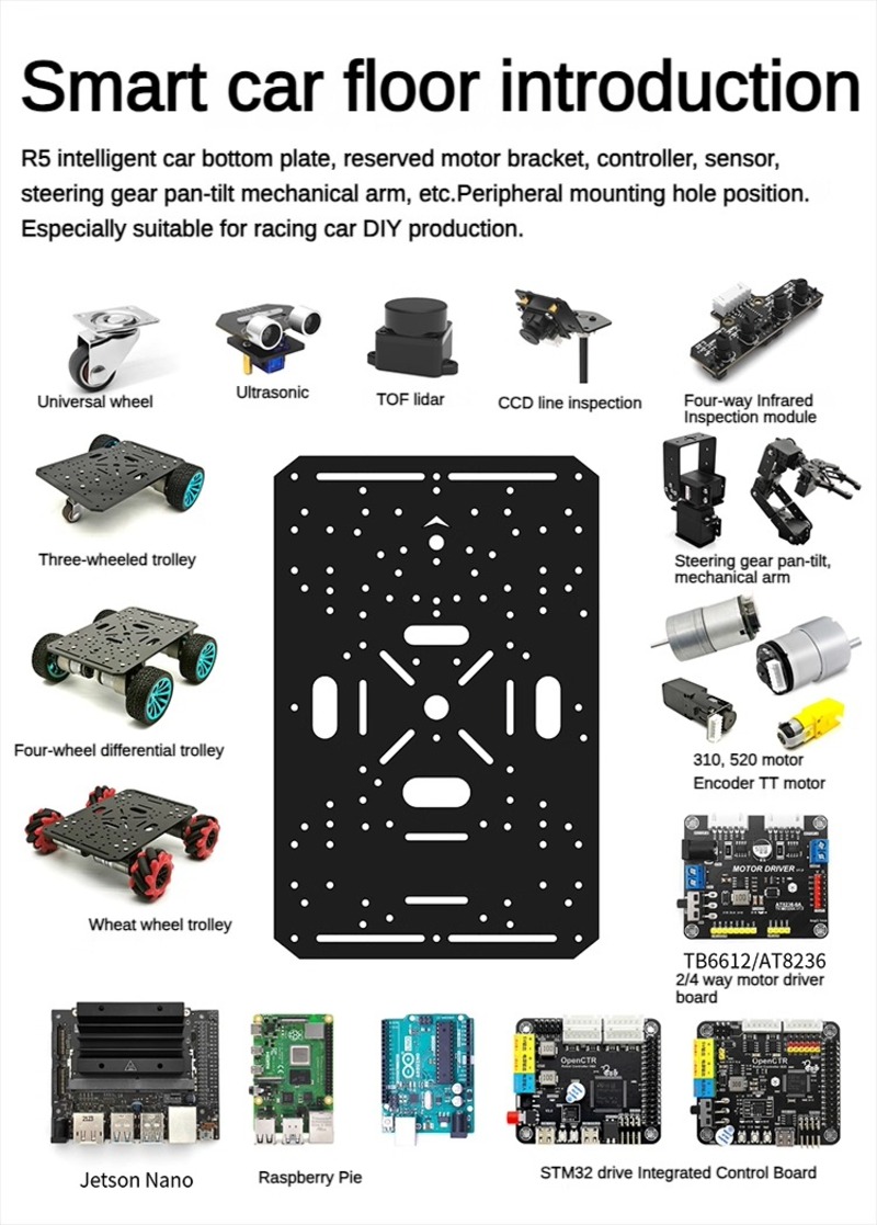 4WD Robot Car Chassis with TT  - Diy Kit Elektronik review and price